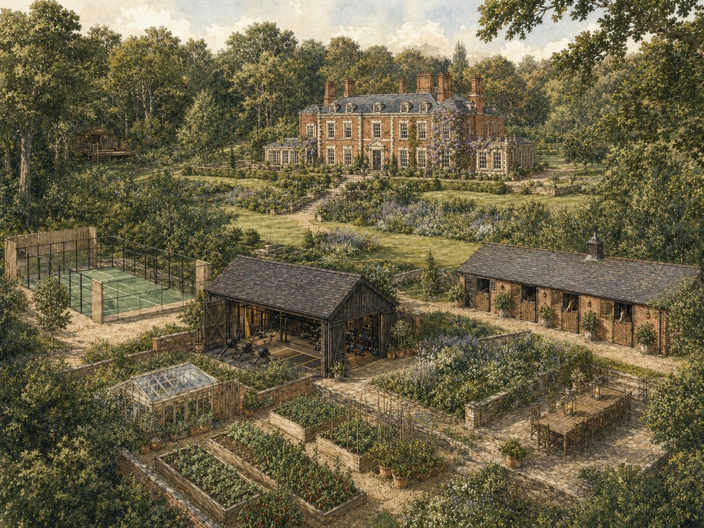 Concept visualisation, Kent estate